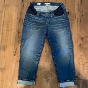 Madewell maternity jeans classic straight